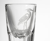Heron 2 oz Fluted Shot Glass - Set of 4