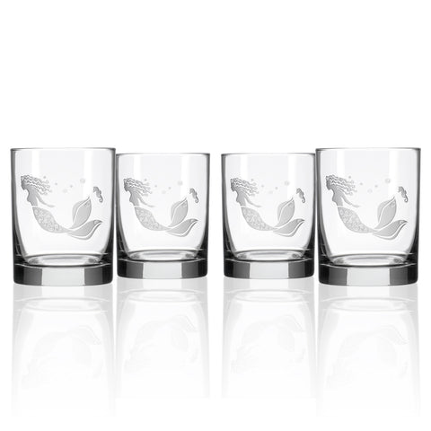 Mermaid 13 oz Double Old Fashioned - Set of 4