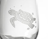 Sea Turtle 18 oz All Purpose White Wine - Set of 12
