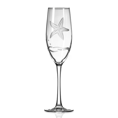 Starfish 8 oz Champagne Flute - Set of 12