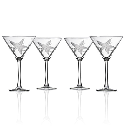 Starfish 10 oz Martini Glass - Set of 4