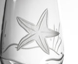Starfish 17 oz Stemless Wine - Set of 12