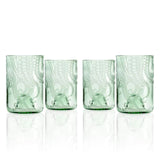 Upcycled 12oz Octopus Tumbler Green - Set of 4