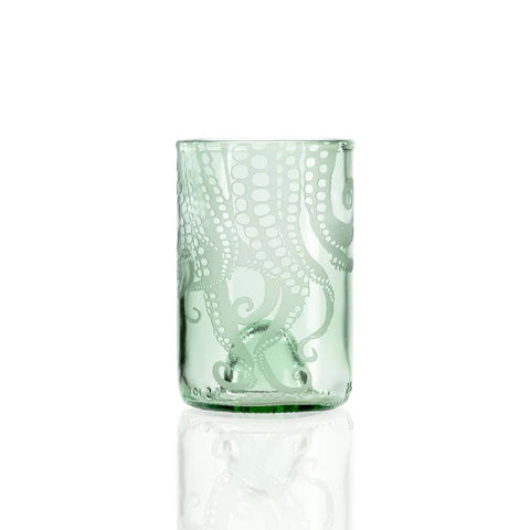 Upcycled 12oz Octopus Tumbler Green - Set of 12